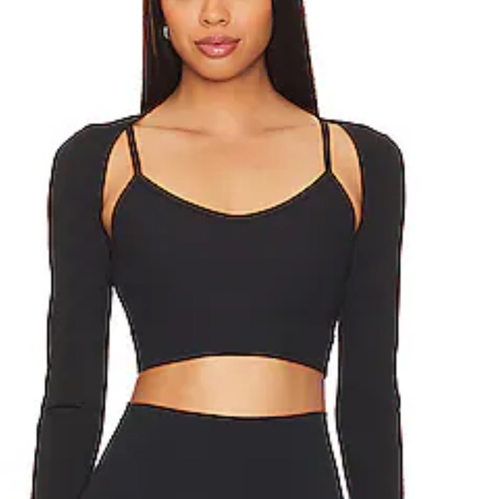 P.E Nation reform sports bra & shrug set black
